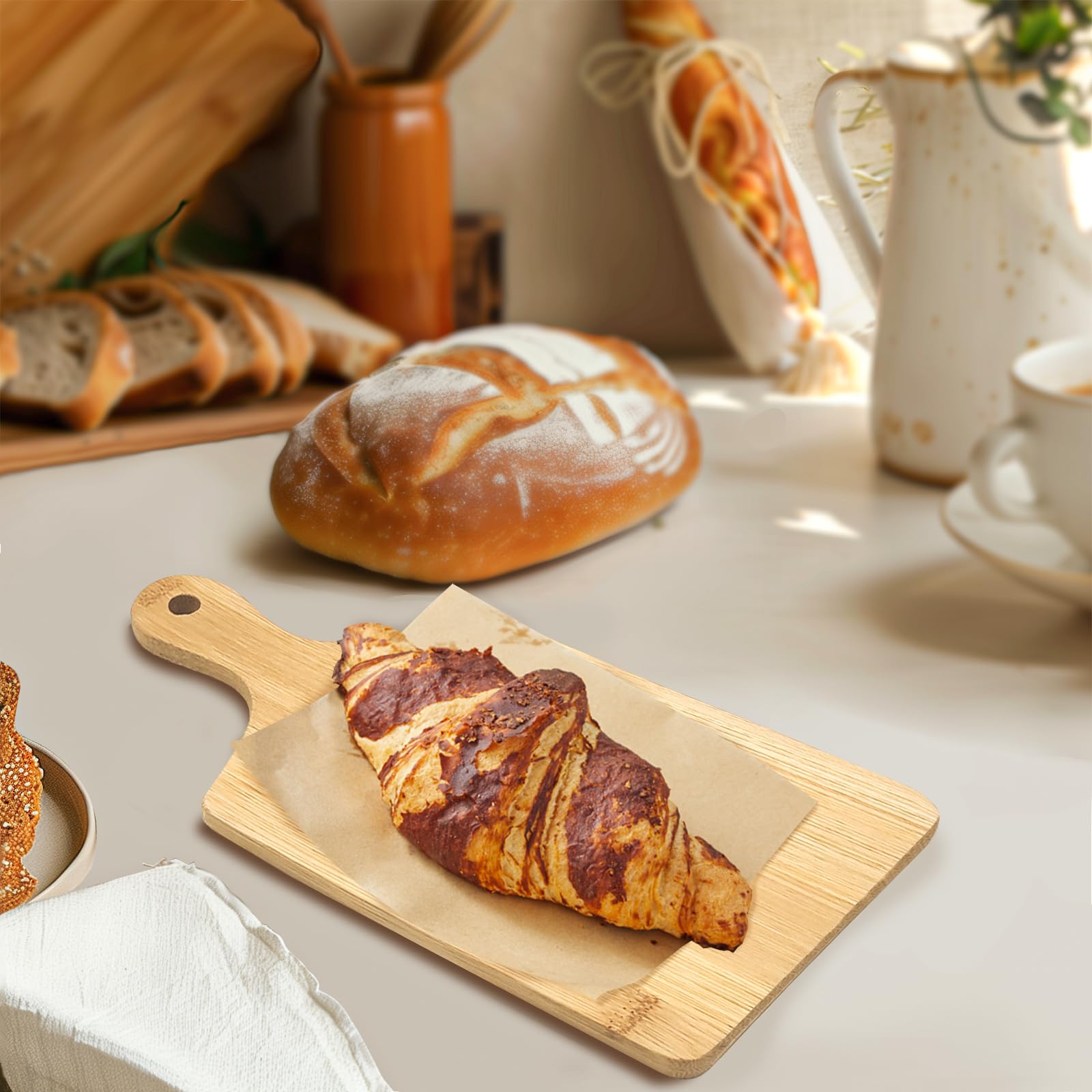 50 tablas de cortar de madera a granel, con grabado láser, con asa, tablas de charcutería para regalo personalizado del día de la madre, 11 x 5 pulgadas, bambú