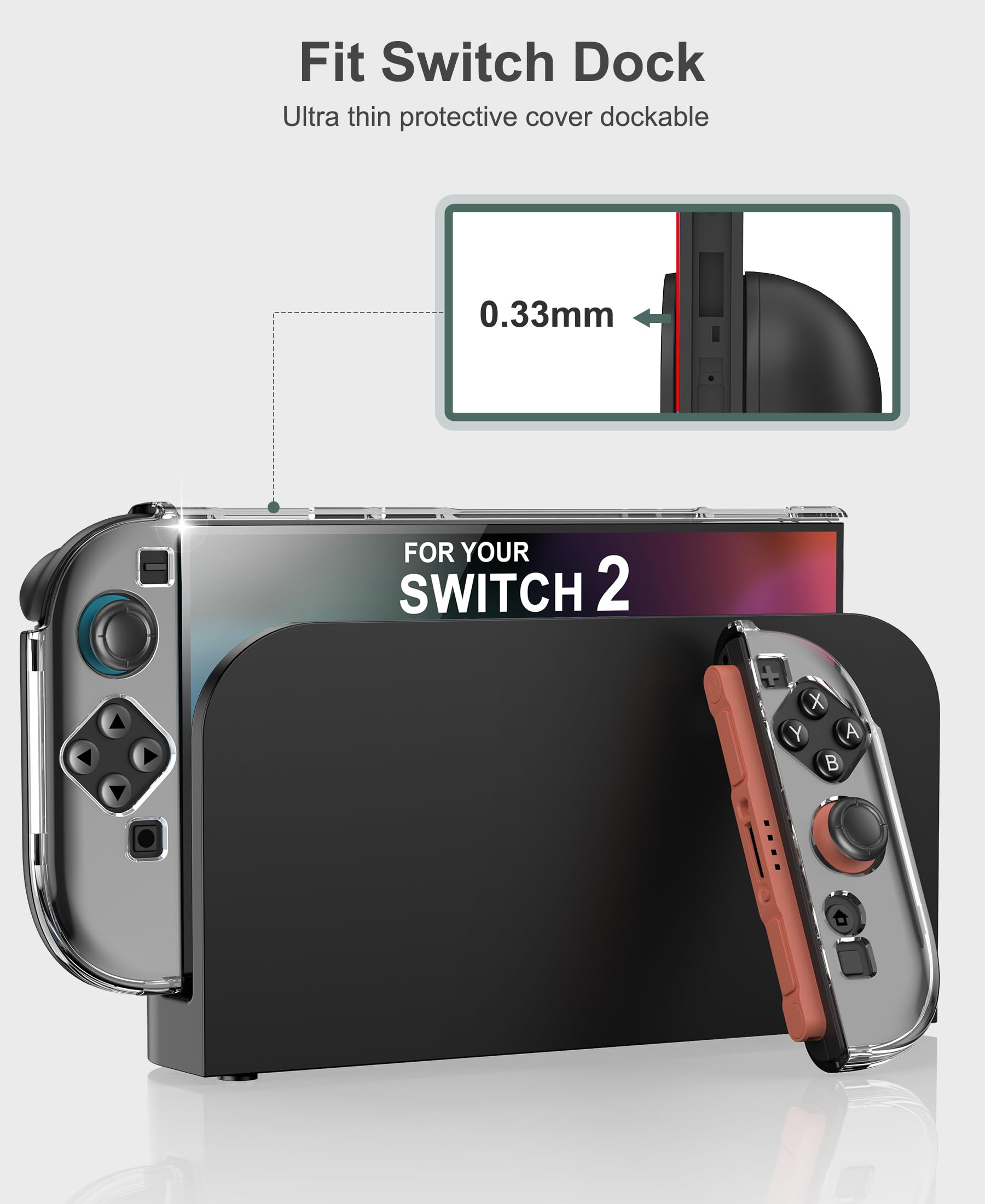 Amazon.com: NinABXY Switch 2 Carrying Case Accessories, 8-IN-1