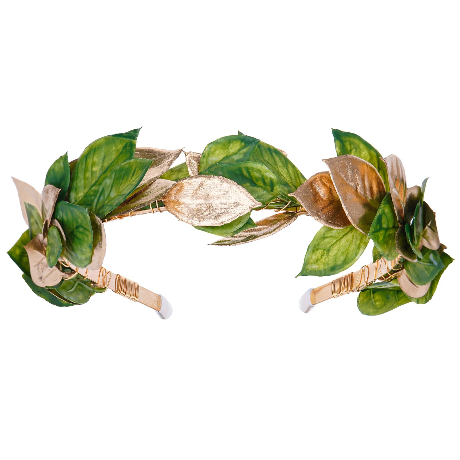 Disfraz de diosa griega, disfraz hawaiano, corona de flores, pelo de orejas de elfo, disfraz de hadas, disfraz de mujer, disfraz de carnaval, bosque de elfos, tocado medieval, accesorios para el