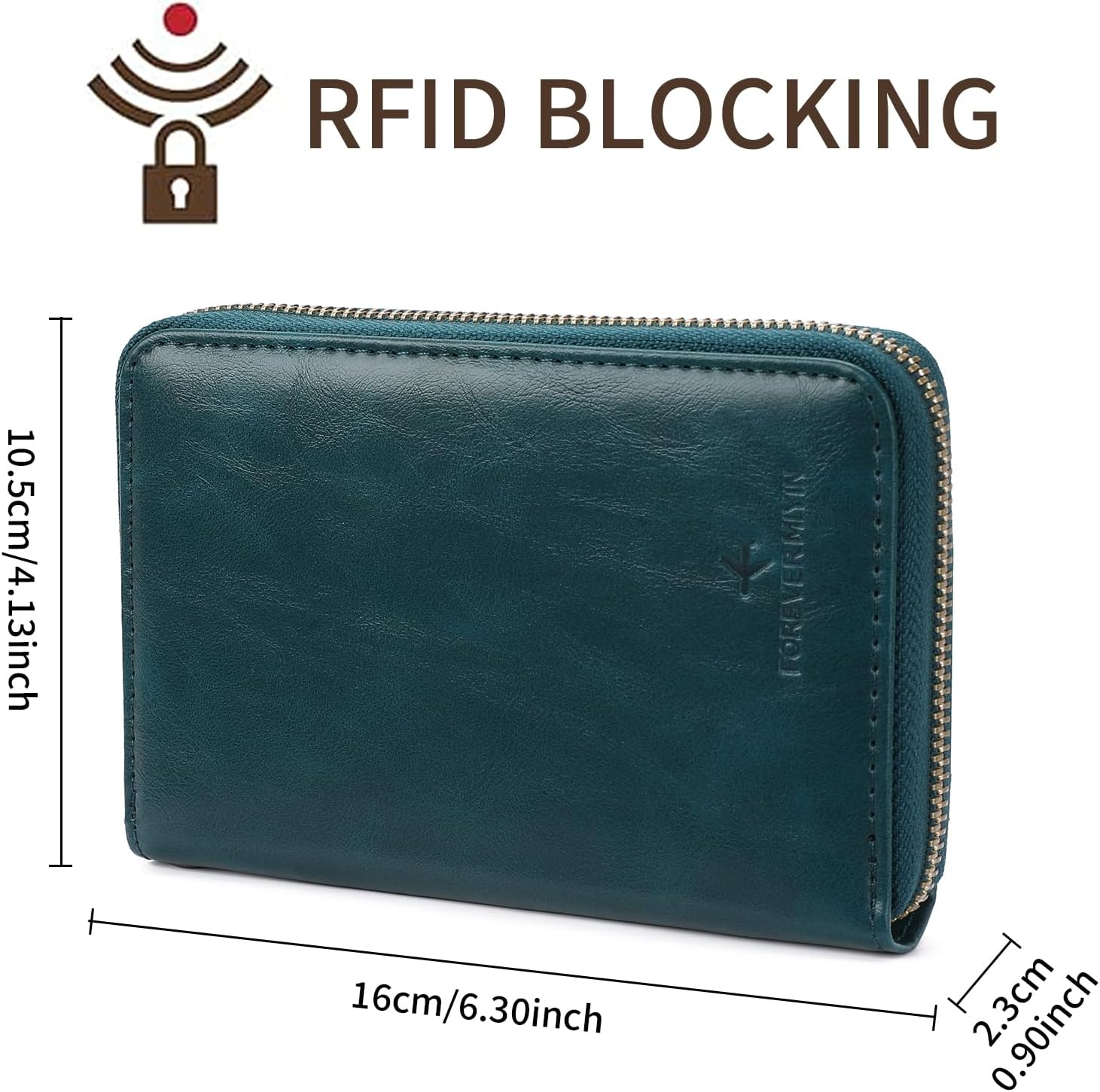 LEEXTON RFID Blocking Passport Holder for Wallet,with Zipper Travel Wallet Credit Cards Case Women Men Passport Cover Wallet - Image 2