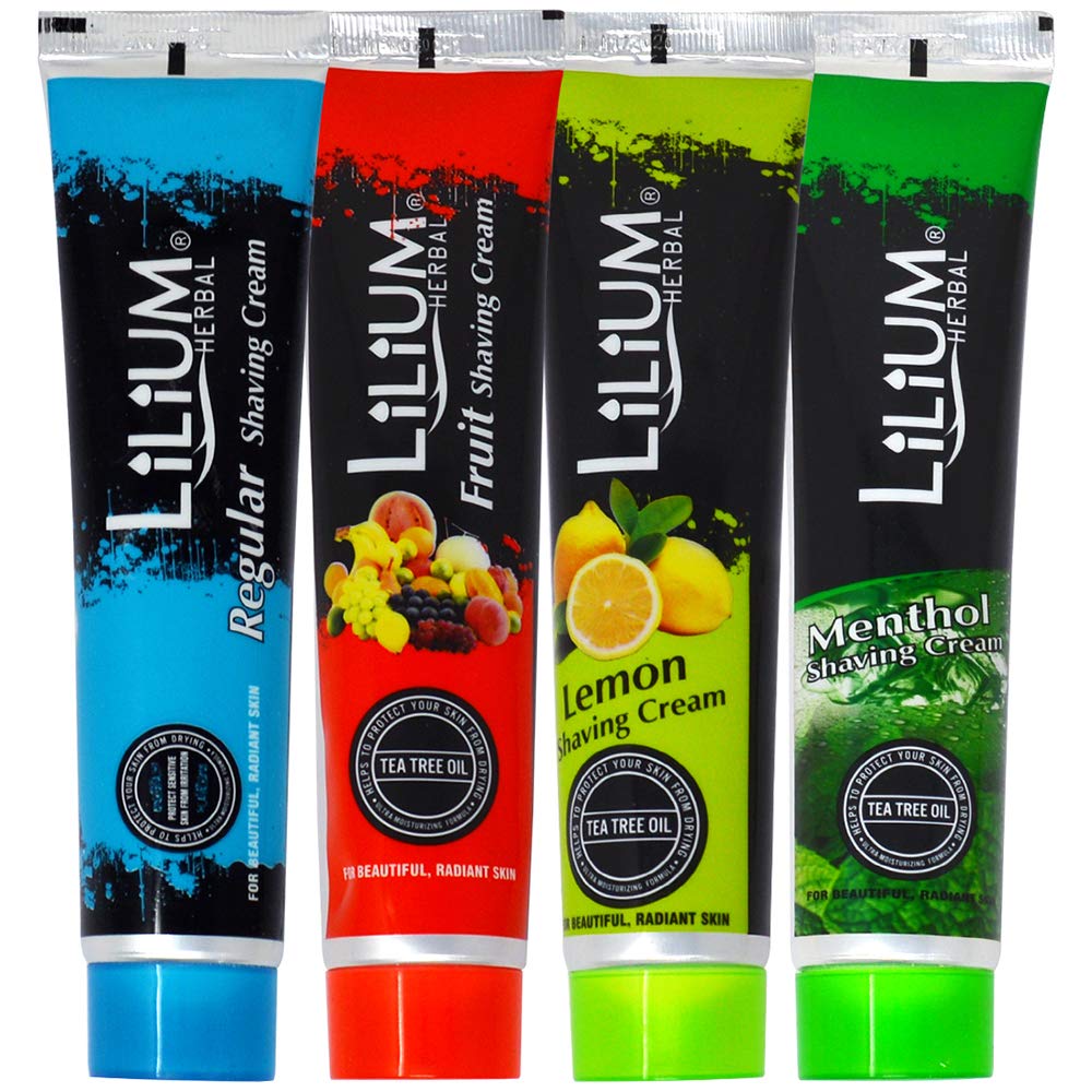 Lilium Fruit, Lemon, Regular & Menthol Shaving Cream 120g Each Pack of 4 (B0855FJY8Y) Amazon Price History, Amazon Price Tracker