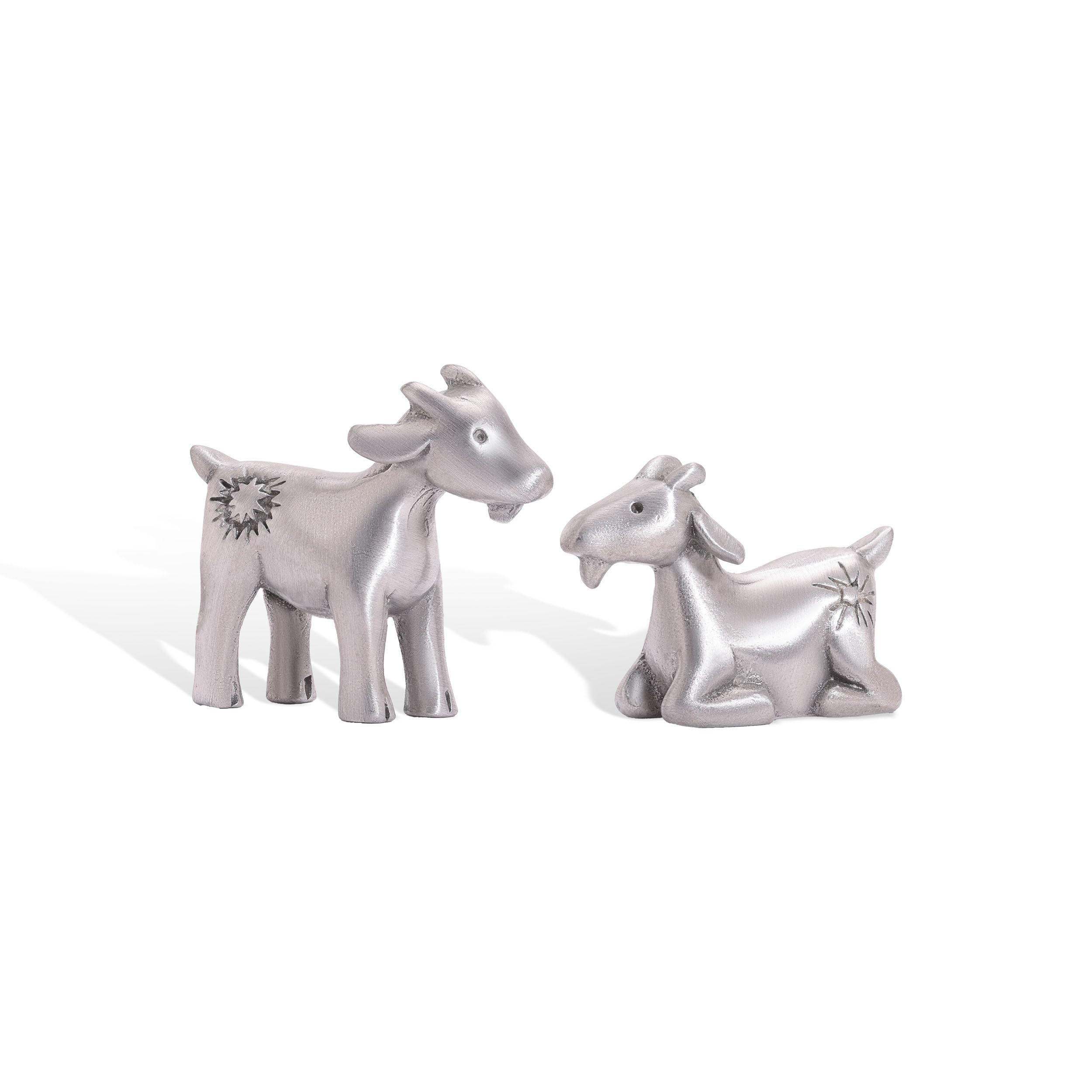 Cadeau chrétien fait à la main chèvres miniatures de collection