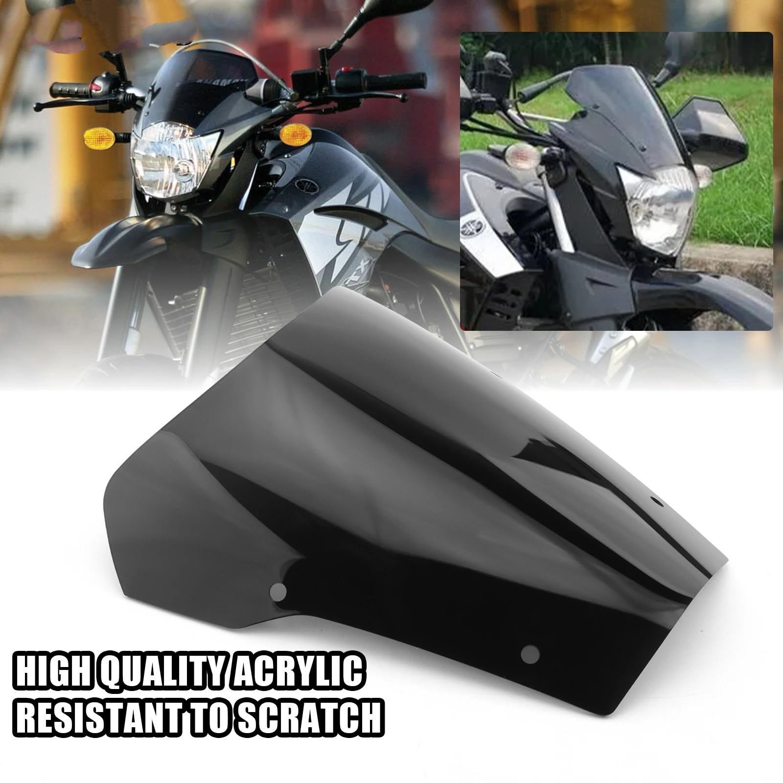 powietrzadeflektor Deflektor motocykla Szyba przednia motocykla pasująca do Yamaha XT660 XT660R 2004-2016 XT 660 Przednie deflektory wiatru Osłona licznika kilometrów Osłona przednia
