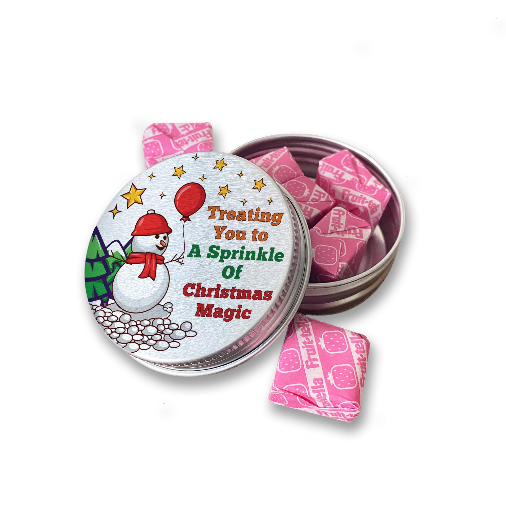 RED OCEAN Christmas Magic Sweet Tin Stocking Filler Gift For Son Daughter Brother Sister, Secret Santa Gift Ideas For Friends Colleagues