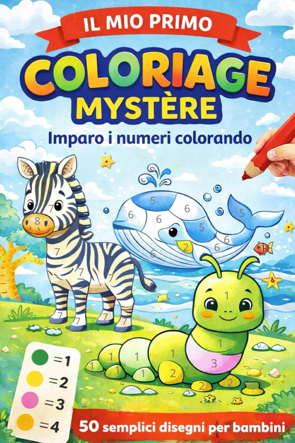 Il Mio Primo Coloriage Mystère: Imparo i numeri colorando