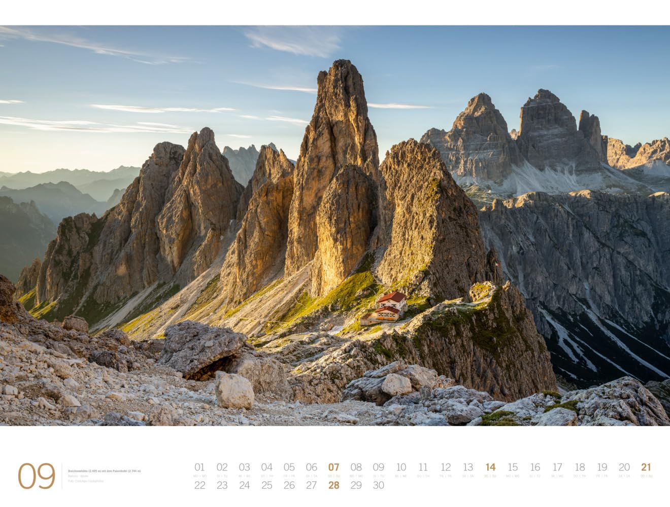 Alpen - Ackermann Gallery Kalender 2025, Wandkalender im Querformat (66x50 cm) - Großformat-Kalender / Hochwertiger Panorama-Kalender Berge und Natur