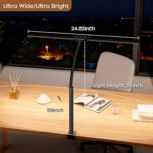 Miniatura 2 de Lámpara de escritorio LED para oficina en casa, monitor de computadora inteligente, luz para el cuidado de los ojos, lámpara de escritorio de