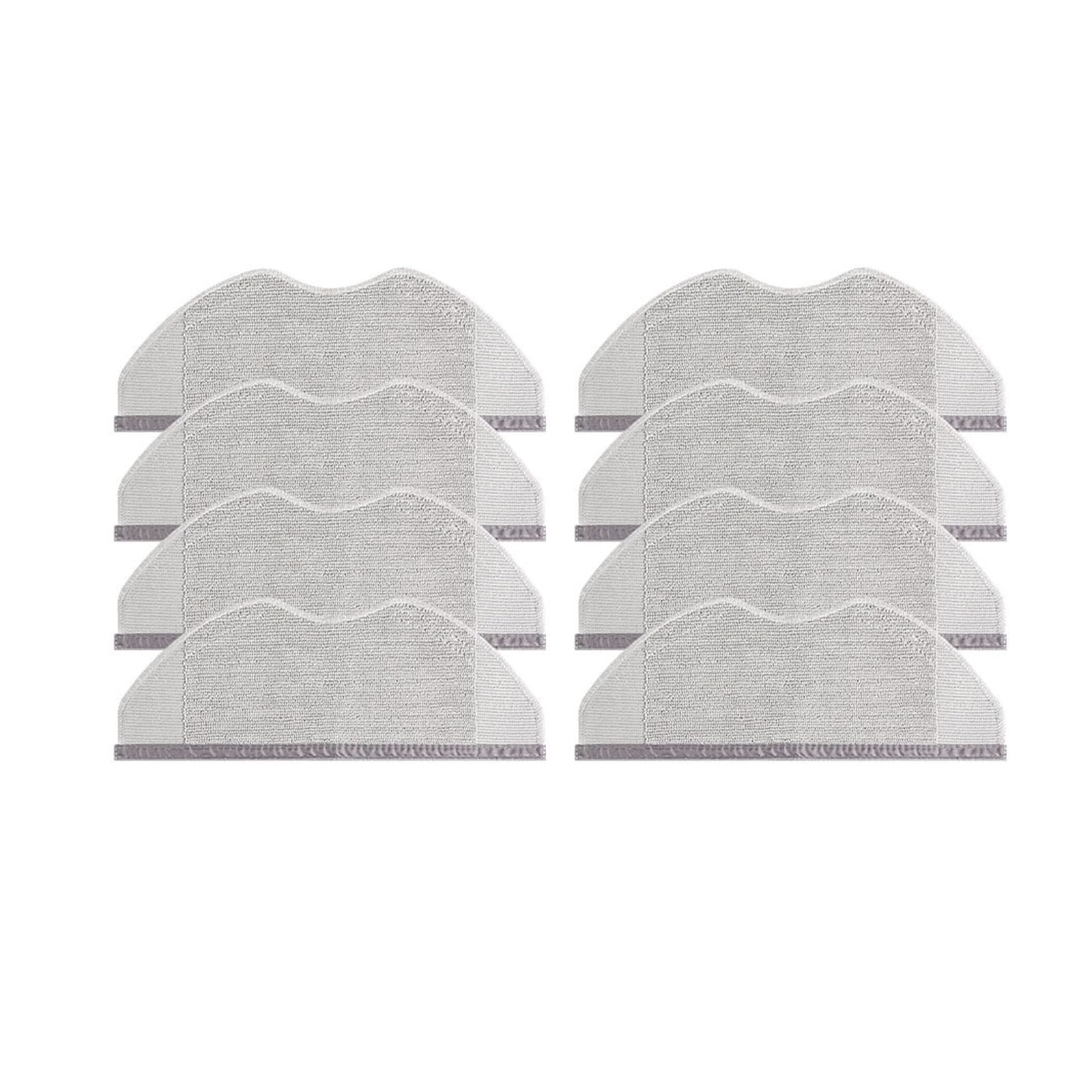 JWEINENL Replacement Mop Cloth ，Compatible for Xiaomi， S40 /OV81 /H40/ OV51 /S40C/ E101 Robot Vacuum Cleaner Accessories Washable Parts Kit(8 pcs)