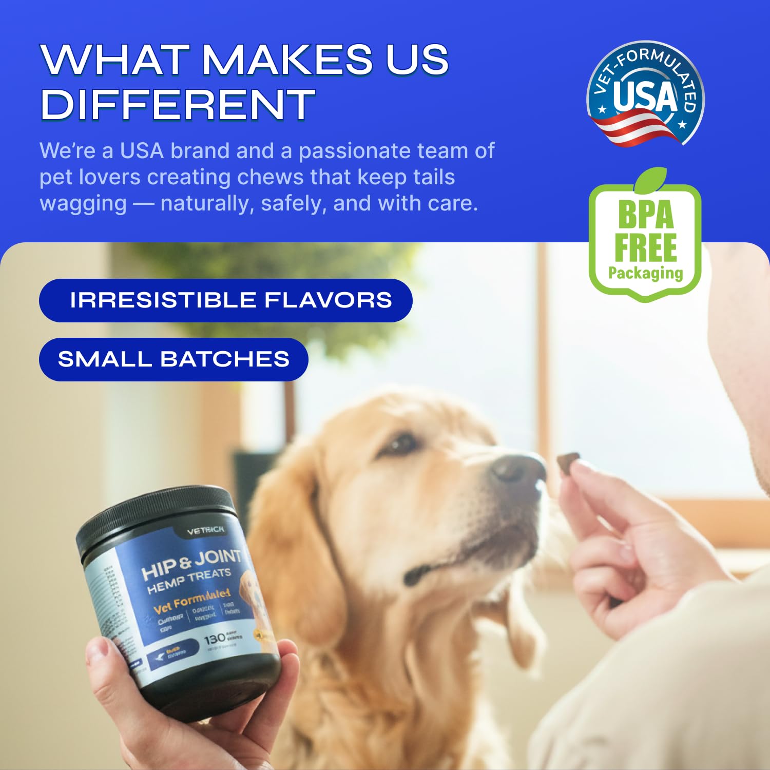 Glucosamine for Dogs - 32,500 mg per Pack with Chondroitin, MSM, Collagen - Dog Glucosamine Chews for Mobility Support - Hip and Joint Supplement for Small, Medium, Large Breeds - 130 Soft Duck Treats - image 6