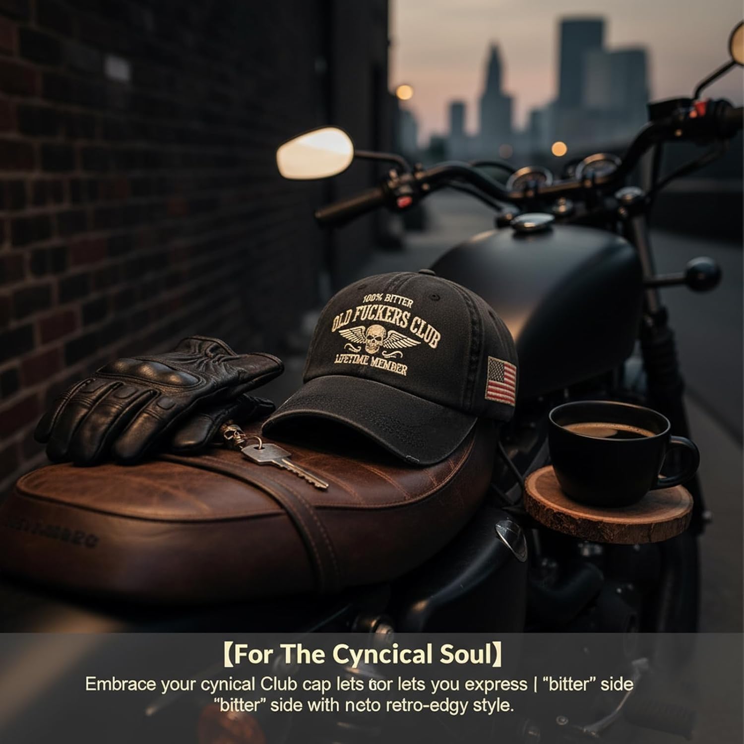 Old Fuckers Club-Vintage Baseball Cap, Hand-Embroidery Adjustable Wash Old Fuckers Club100% Bitter Lifetime Member Hat - Image 7