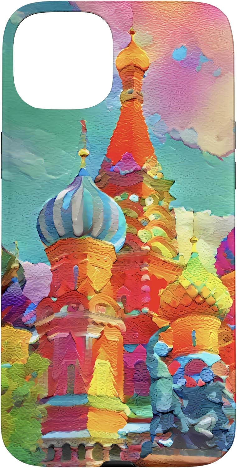 Bright sight of Saint Basil's Cathedral - Russia Artistic Case for iPhone 13