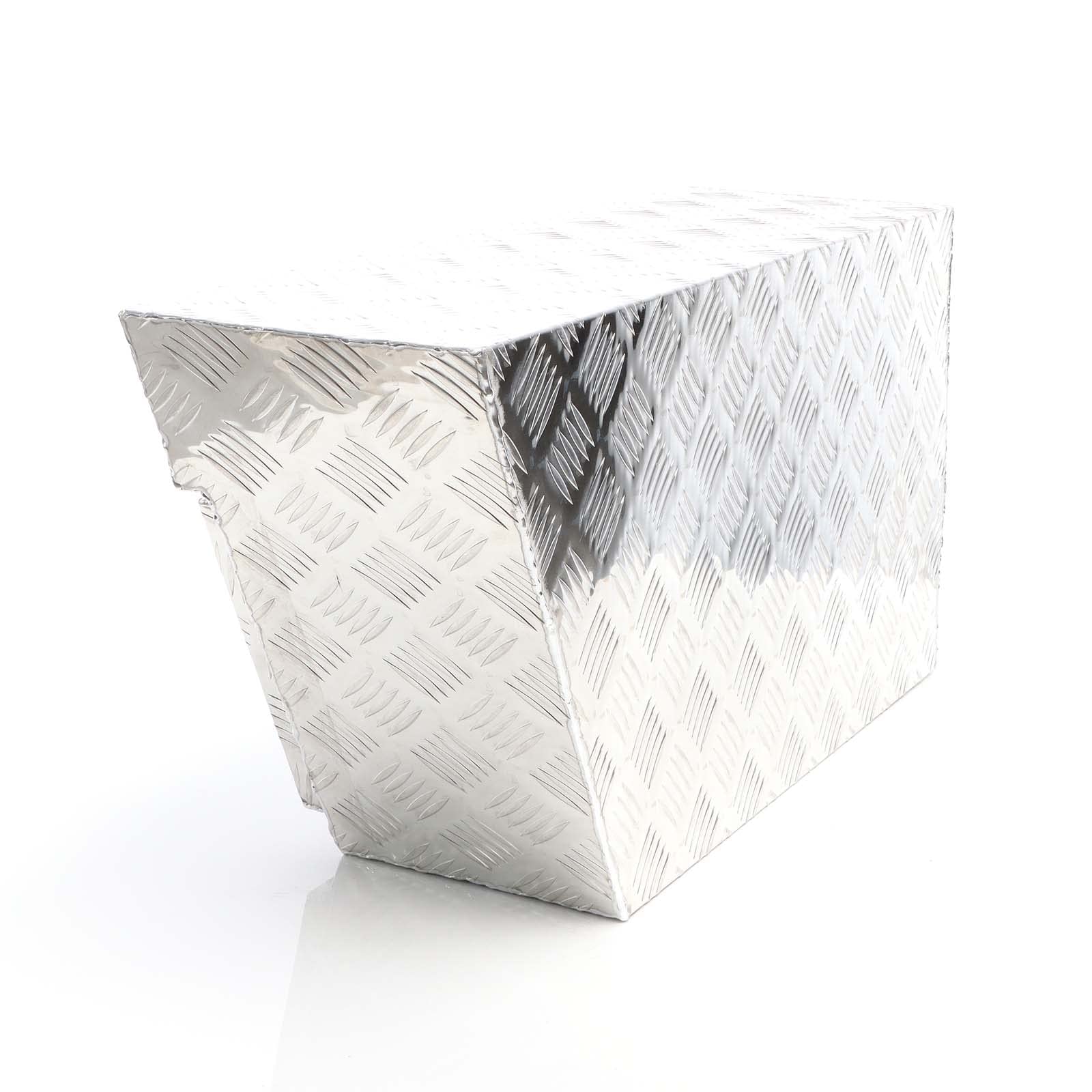 XPOtool Alu Unterbaubox rechts 75x25x40cm / 6 kg bis 60 L / 40 kg vollgeschweißt robust für Pkw, Anhänger, Lkw Nutzfahrzeuge, robuste Staubox und Werkzeugkiste - Unterflurbox Deichselbox Staukasten
