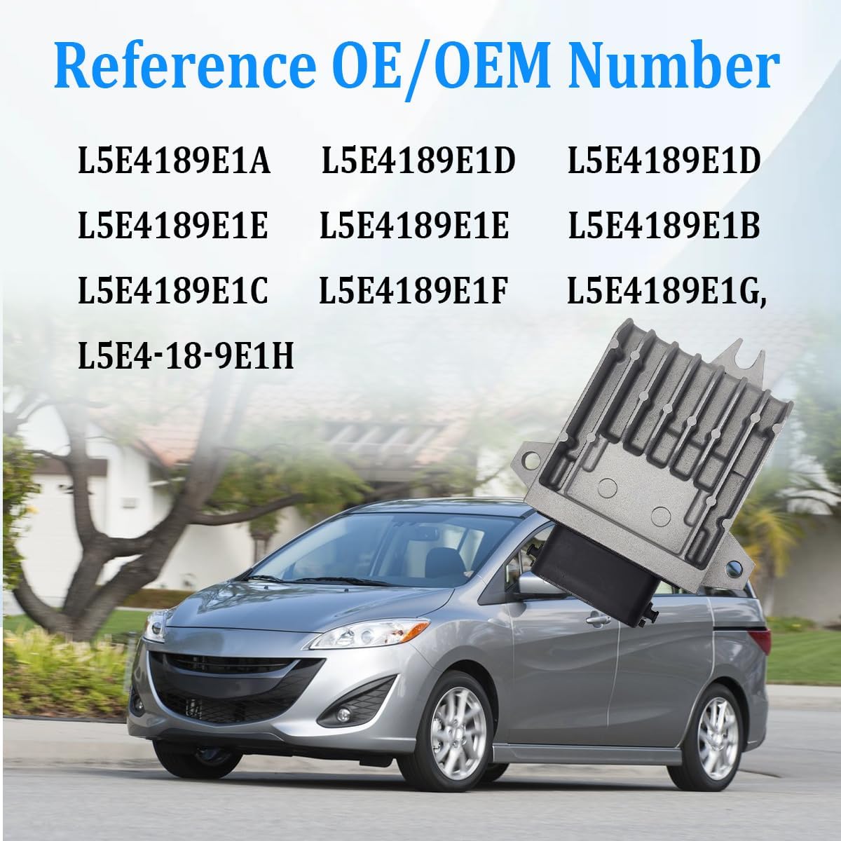 L5E4189E1A Transmission Control Module TCM TCU Compatible with Mazda 5 2.5L 2012-2015 Plug N Play Pre-Programmed & Tested L5E4-18-9E1H