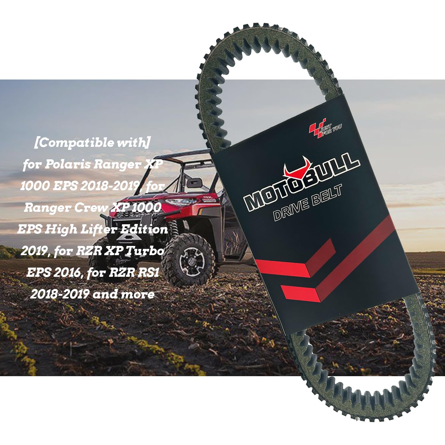 CVT Drive Belt 3211186 Compatible with Polaris Ranger XP 1000 /Crew XP 1000 2018-2025 RZR XP/4 1000 2024-2025 PRO XD RZR RS1 RZR XP 4 3211202