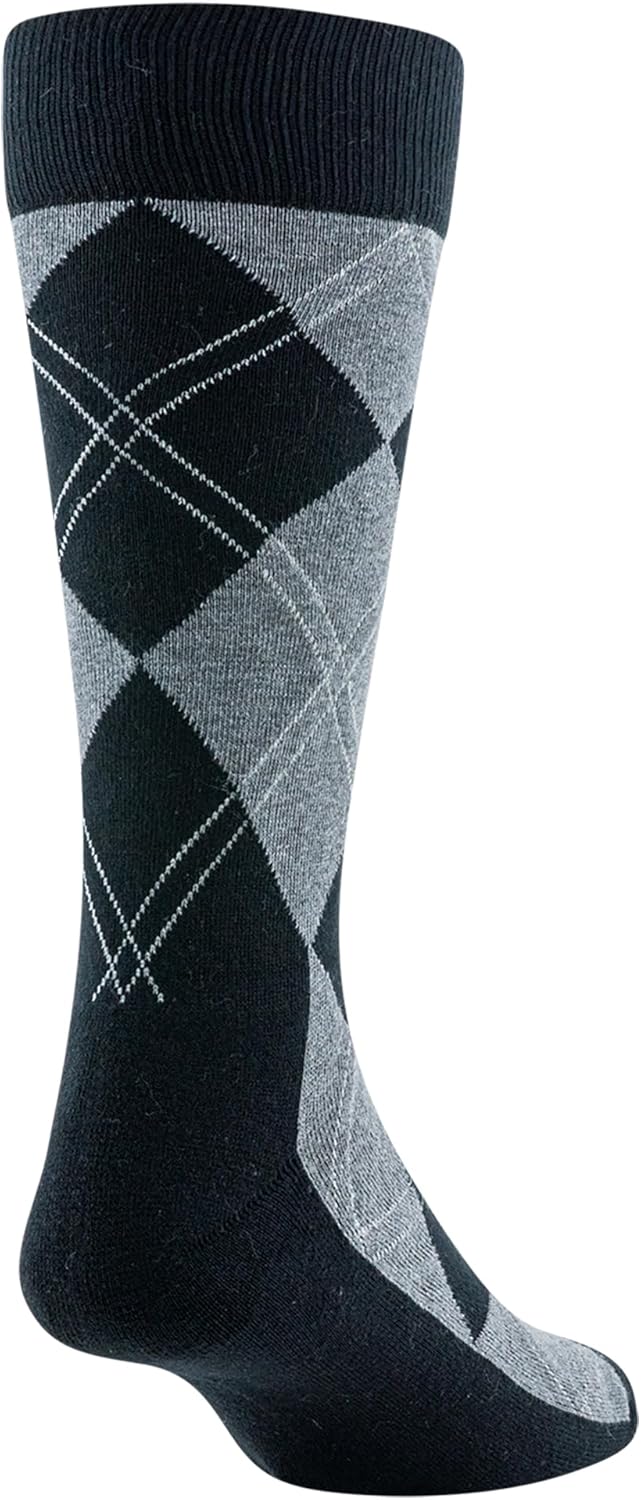 GOLDTOE mens Comfort Cushion Argyle Crew Socks, 3-pairs - Image 6