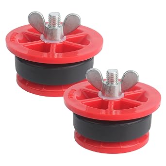 2 Inch Mechanical Test Plug, End-of-Pipe Gripper Pipe Plug for Pressure Testing, Temporary Sealing and Maintenance 2 Pack