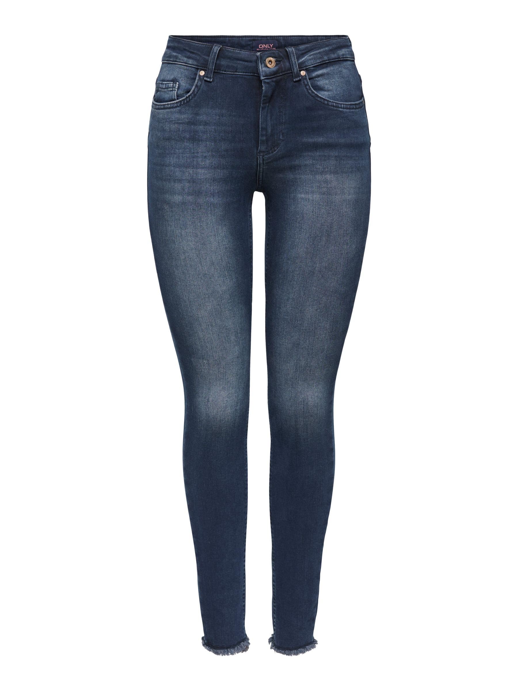 ONLY Female Skinny Jeans ONLBLUSH Mittlere Taille Skinny Fit Knöchellang Jeans