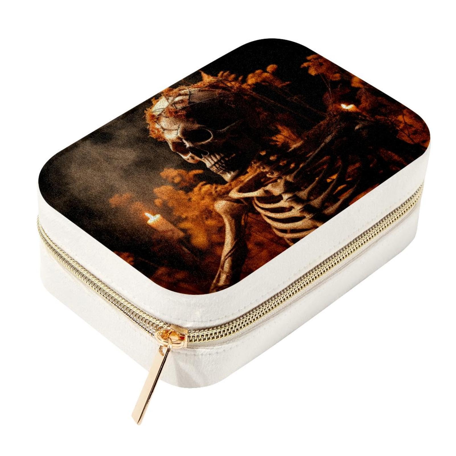 Boîte de rangement squelette pour organiser vos bagues sur la coiffeuse