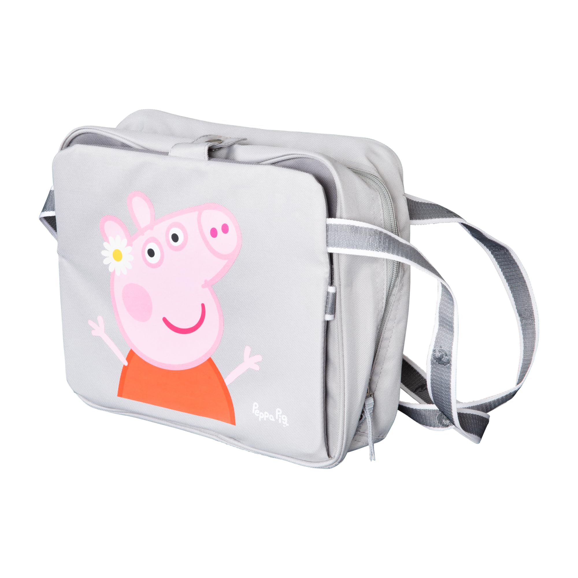 roba Seggiolino Gonfiabile per Bambini Peppa Pig - Bordi Rialzati - da Viaggio - per Auto - Resistente - dai 6 ai 36 Mesi - Facile da Pulire - Salvaspazio - Grigio/Rosa