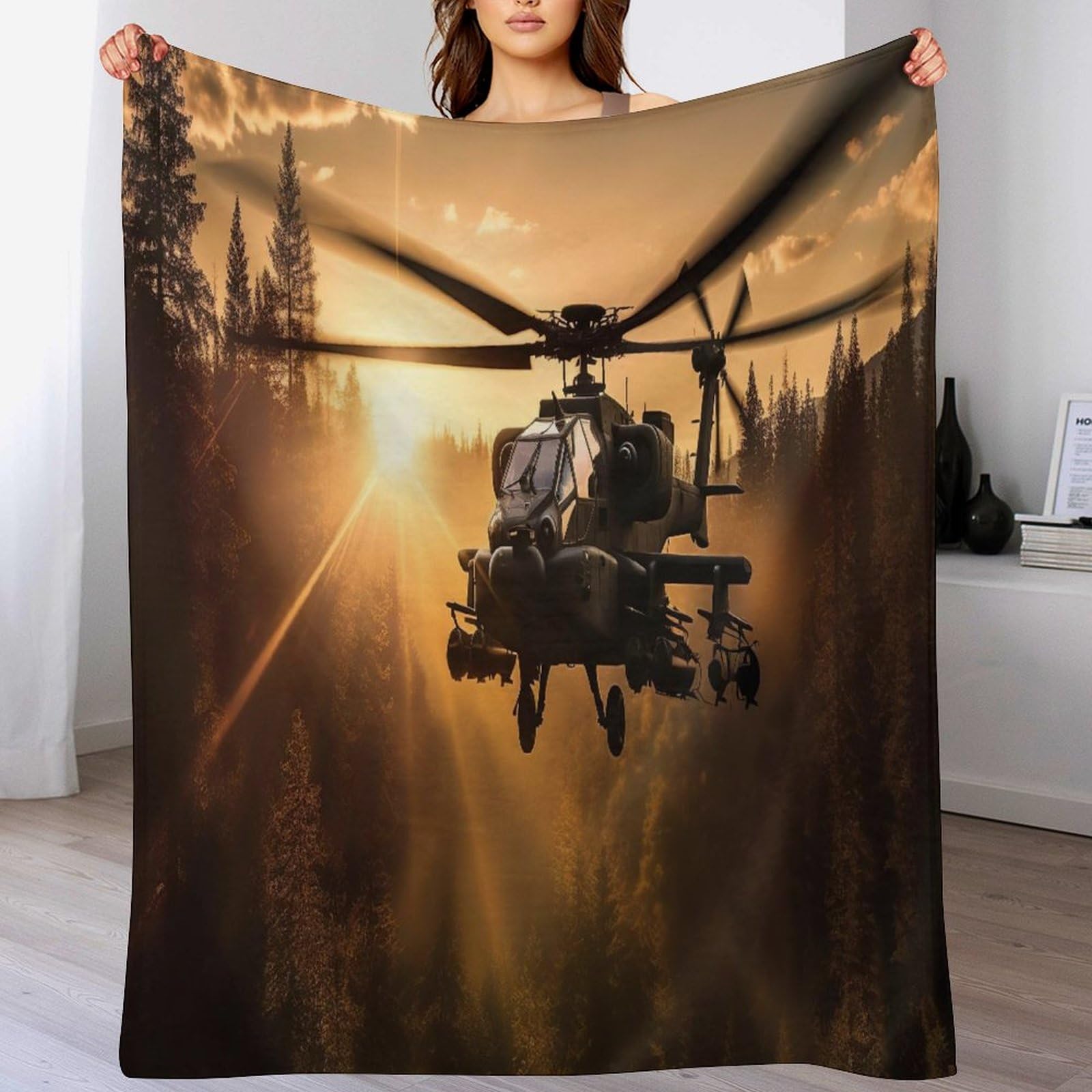 Couverture hélicoptère anti-froid et super douce pour adultes