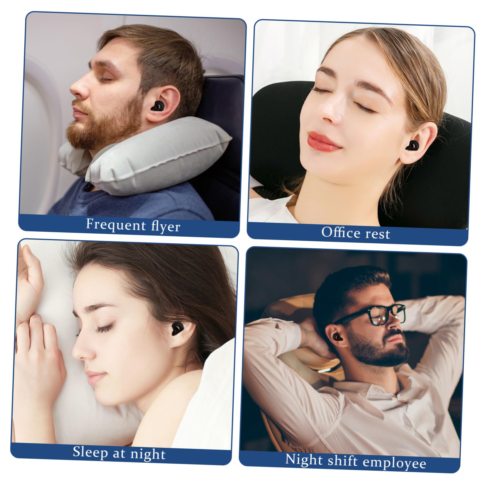 5pares De Reutilizables Para Dormir Bloqueo De Almohadillas Antialérgicos y Cómodos Para Protección Conciertos y