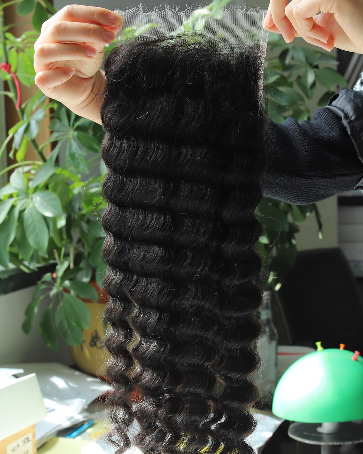 BEEOS 6x6 Skinlike Real HD Lace Closure Only, Deep Wave 0.10mm Ultra-Thin Film HD Lace Full Cuticle Aligned Virgin Human Hair Pre-Plucked Bleached