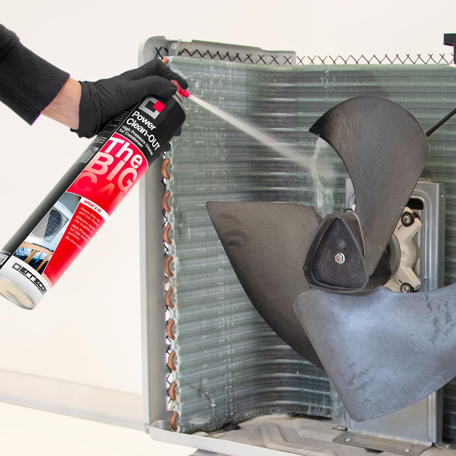 Errecom Power Clean - OUT, Pulitore Alcalino ad Alta Pressione per Condensatori, Bombola da 750 ml (Confezione da 5)