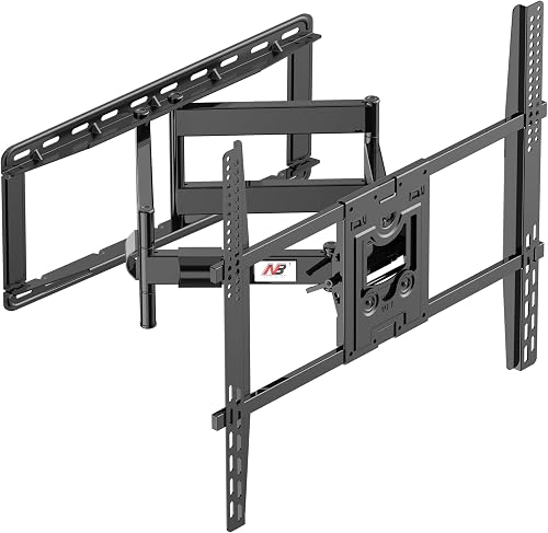 NB North Bayou Heavy Duty TV Wall Mount Double Arms Articulating Swivel TV Bracket for Most 75”-110 inch LED LCD OLED TVs VESA Compatible Hold up to 200 lbs Wall Bracket SP5