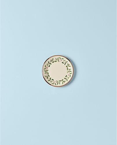 Vista 52 de Lenox Holiday - Tazón de sopa o pasta con borde navideño