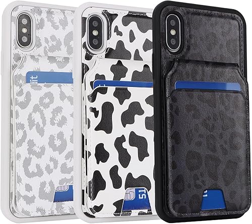 Miniatura 6 de Funda para iPhone Xr con tarjetero de crédito, caja fuerte para iPhone XR, funda de cuero para mujer, compatible con mag seguro, desmontable 2 en 1