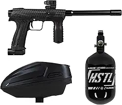 HK Army Planet Eclipse Emek Paintball Marker Package Sonic Loader 68ci/4500psi HPA Tank (fibra de carbono)