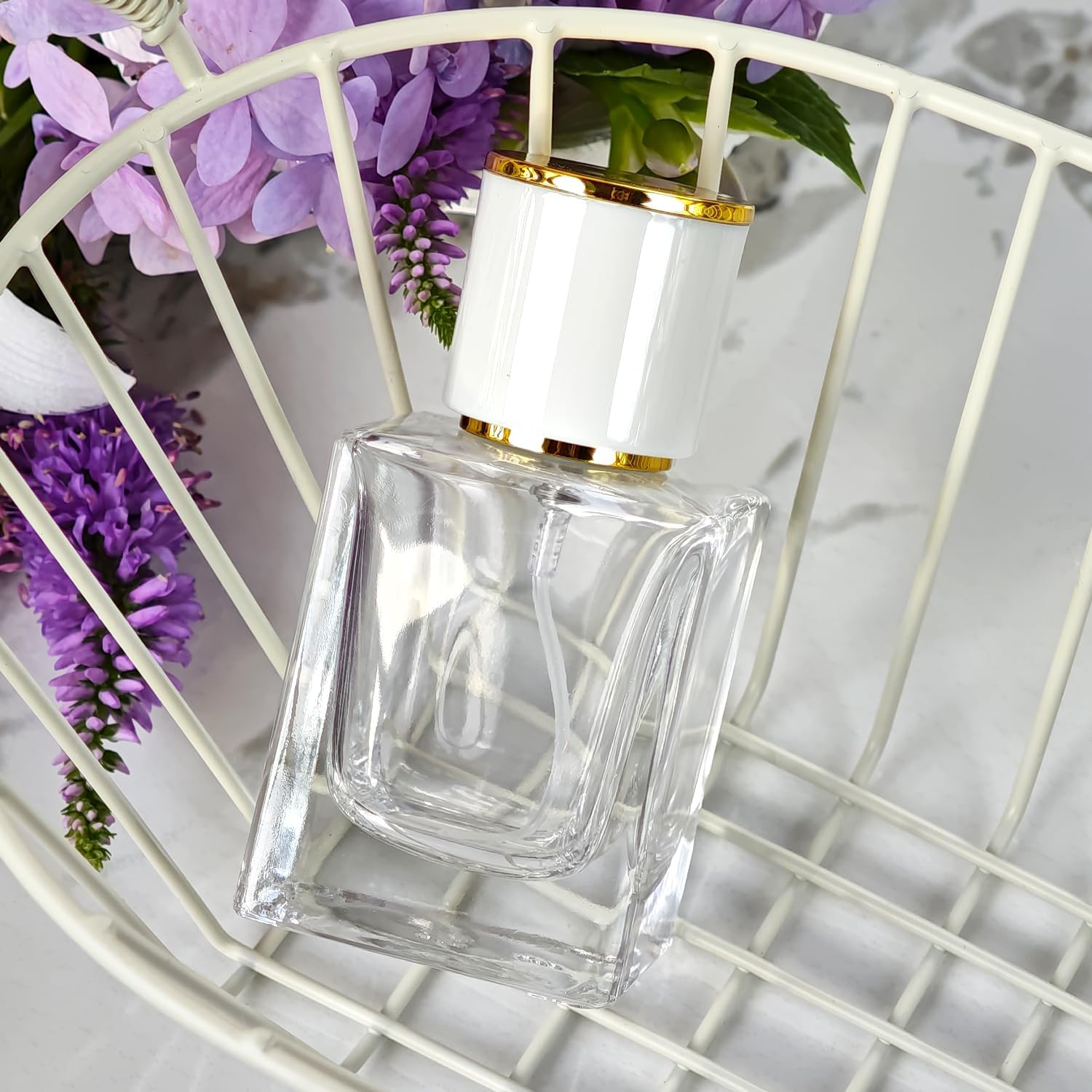 2 Pack 30ml/1 Oz Glass Spray Perfume Bottle Atomizer,Empty image 5