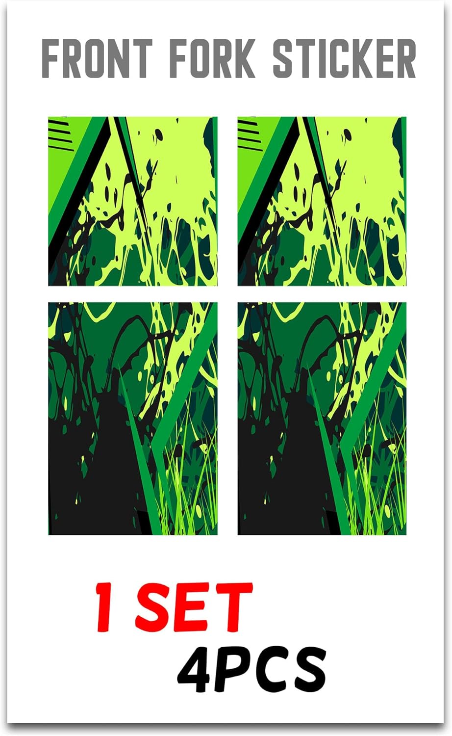 MC MOTOPARTS Front Fork Tube Wrap Vinyl Graphics Decal FK19 Compatible with MX Dirt Bike YZ250X YZ125X RMX450Z KX450F
