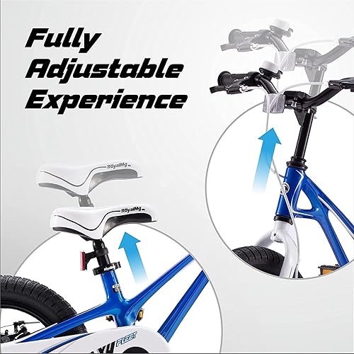 Miniatura 7 de Royalbaby Space - Bicicleta para niños de 14, 16, 18 pulgadas, aleación de aluminio, para niños y niñas, de 3 a 9 años, frenos de disco, frenos de