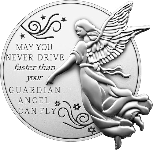 Miniatura 2 de El peltre nunca conduce más rápido que tu clip de visera de ángel, 2 pulgadas