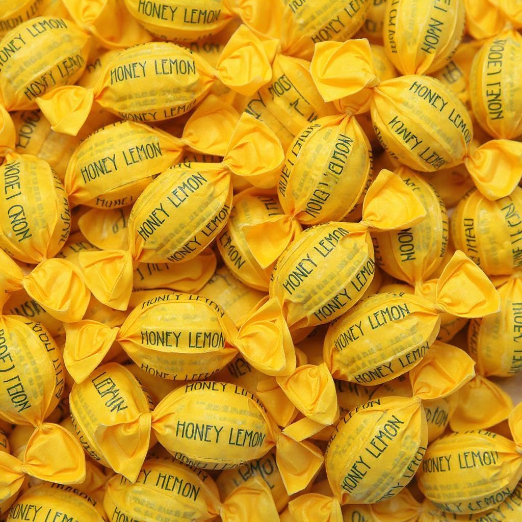 Senvianda 15 kg Karton Bonbons, Honey-Lemon-Menthol Geschmack, Einzeln Verpackt, Ideal für Firmen und als Wurfmaterial zu Karneval