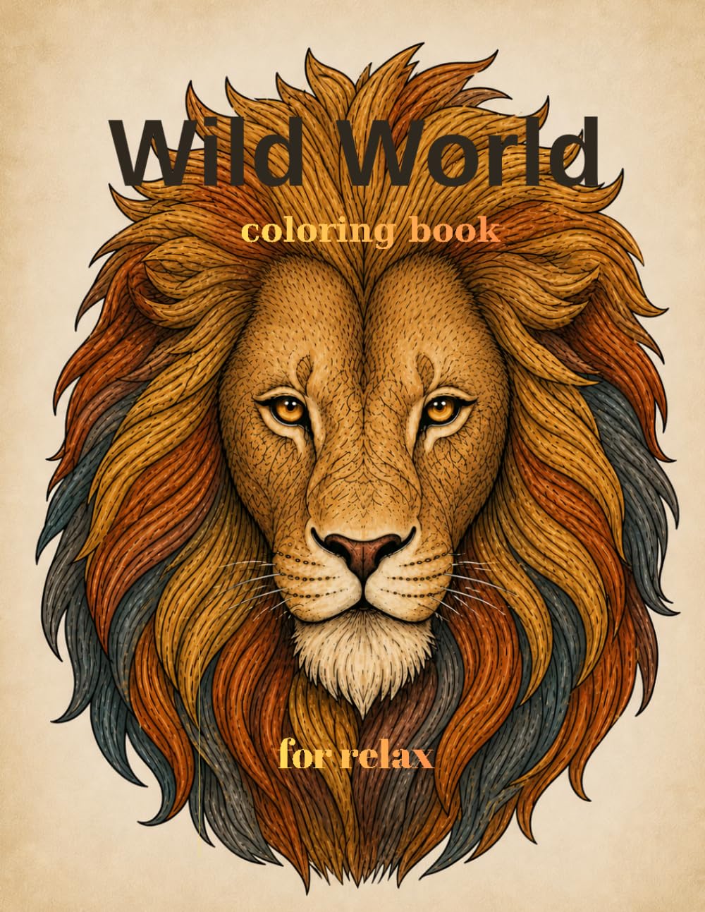 Wild World Coloring book for relax: Coloring book for relaxation, stress relief, and ideal for expressing imagination.