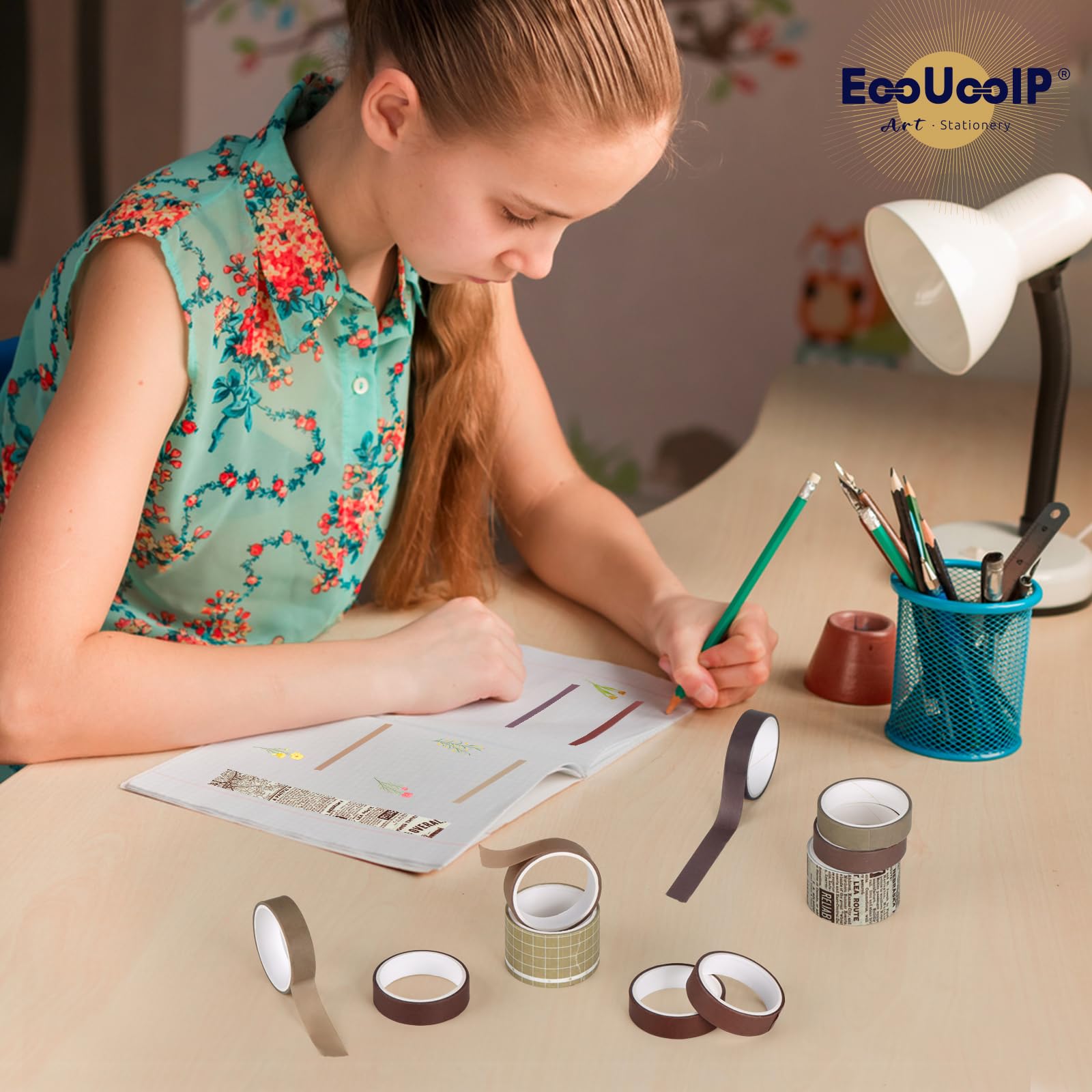 Feela Carnet De Notes A5 Pointillé, Kit Bullet Journal Avec Fournitures Journaling Pochoirs