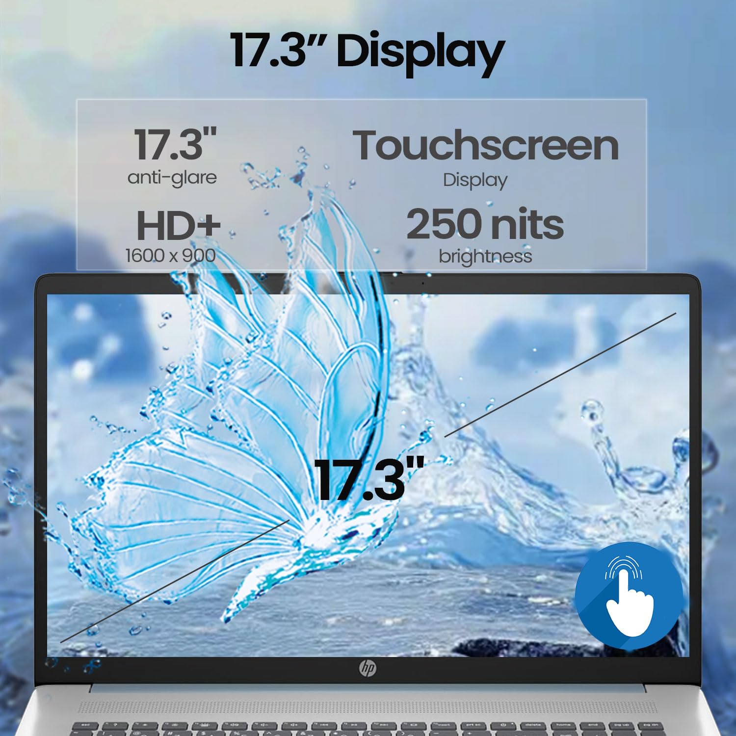 Amazon.co.jp: HP 17.3インチ HD+ タッチスクリーンノートパソコン