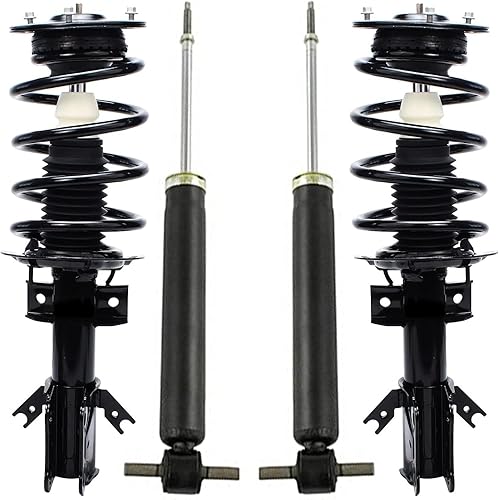 Miniatura 89 de Detroit Axle - Amortiguadores para BMW 328i 325i 128i 135i 335i 330i 335d 335is (sin Sport Susp.) 2 puntales delanteros completos con muelle