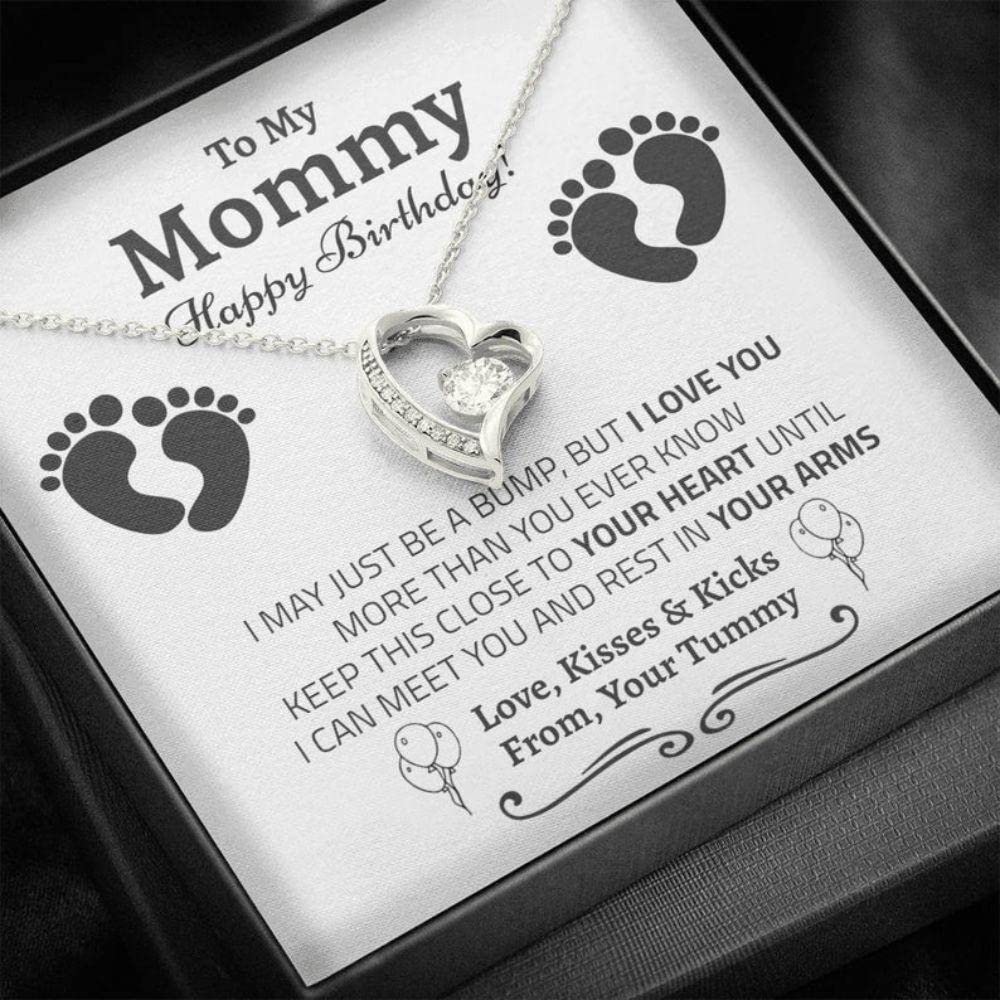 rakva 925 Silver Gift Wife Necktace, Pregnant Wife Birthday Necklace Gift, Birthday Necklace Gift For Wife Who Is Pregnant, New Mom Birthday, Expecting Wife Birthday (B0C5MWF2BJ) Amazon Price History, Amazon Price Tracker