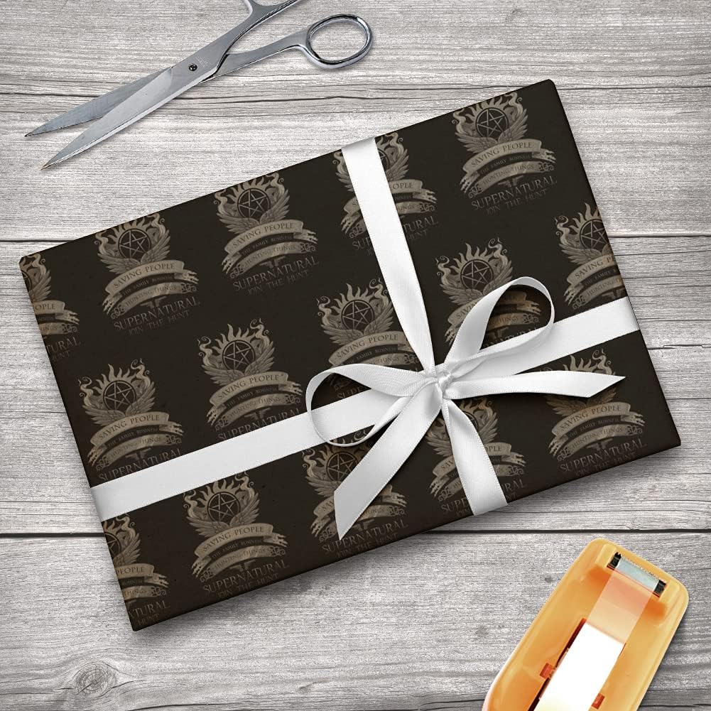 GRAPHICS & MORE Supernatural Saving People Hunting Things Premium Kraft Roll Gift Wrap Wrapping Paper