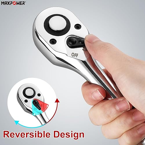 Miniatura 4 de MAXPOWER Llave de trinquete extensible de 12 pulgada, llave de trinquete de 12 pulgada, función de trinquete reversible de liberación rápida de 72