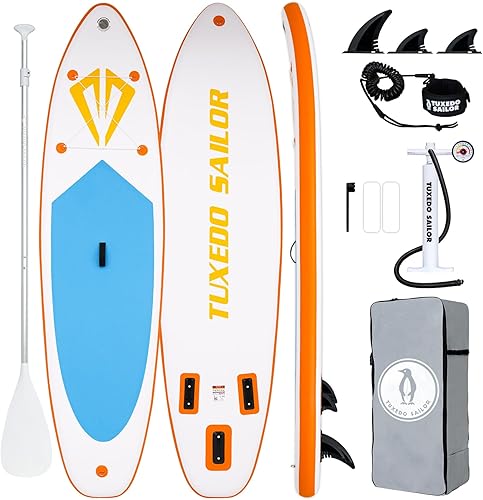 Tuxedo Sailor Tabla Paddle Surf Hinchable 320cm Stand Up Paddle Board Inflatable con Accesorios Sup, Tabla Padel Surf Hinchable para Adultos 2 Personas