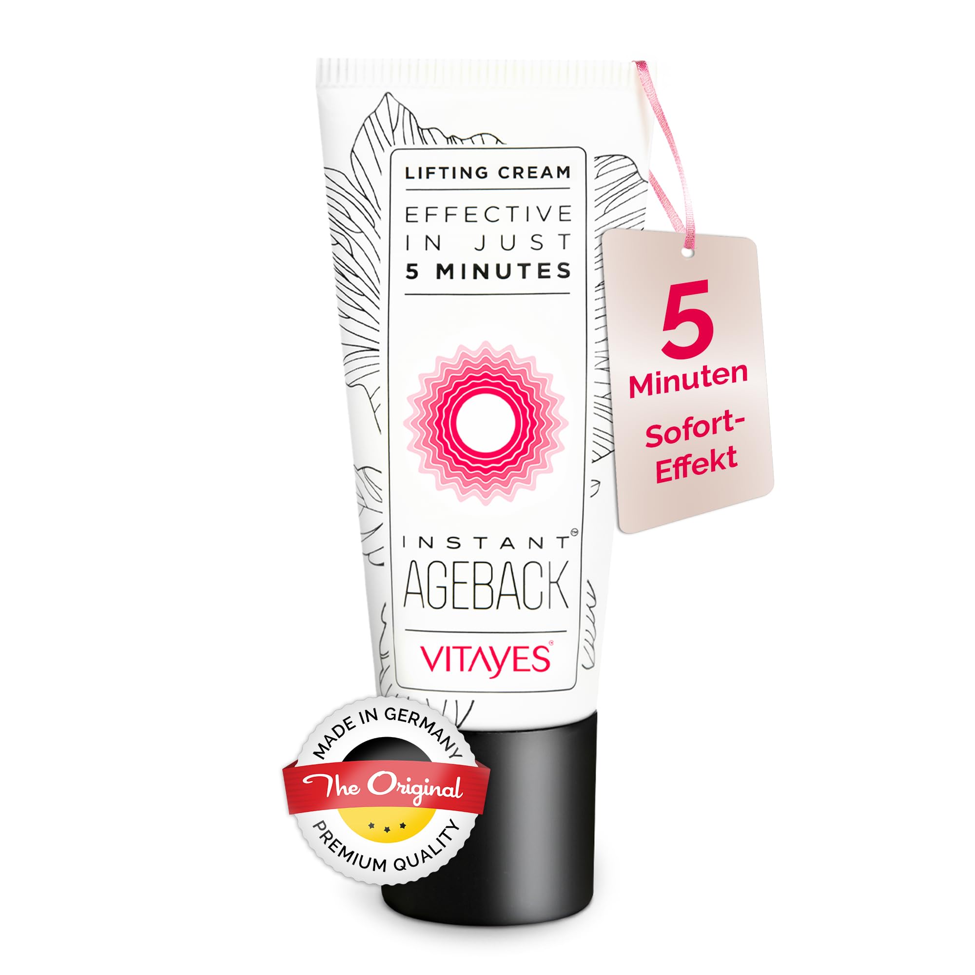 Vitayes Gesichtscreme Anti-Aging + Soforteffekt, 15 ml