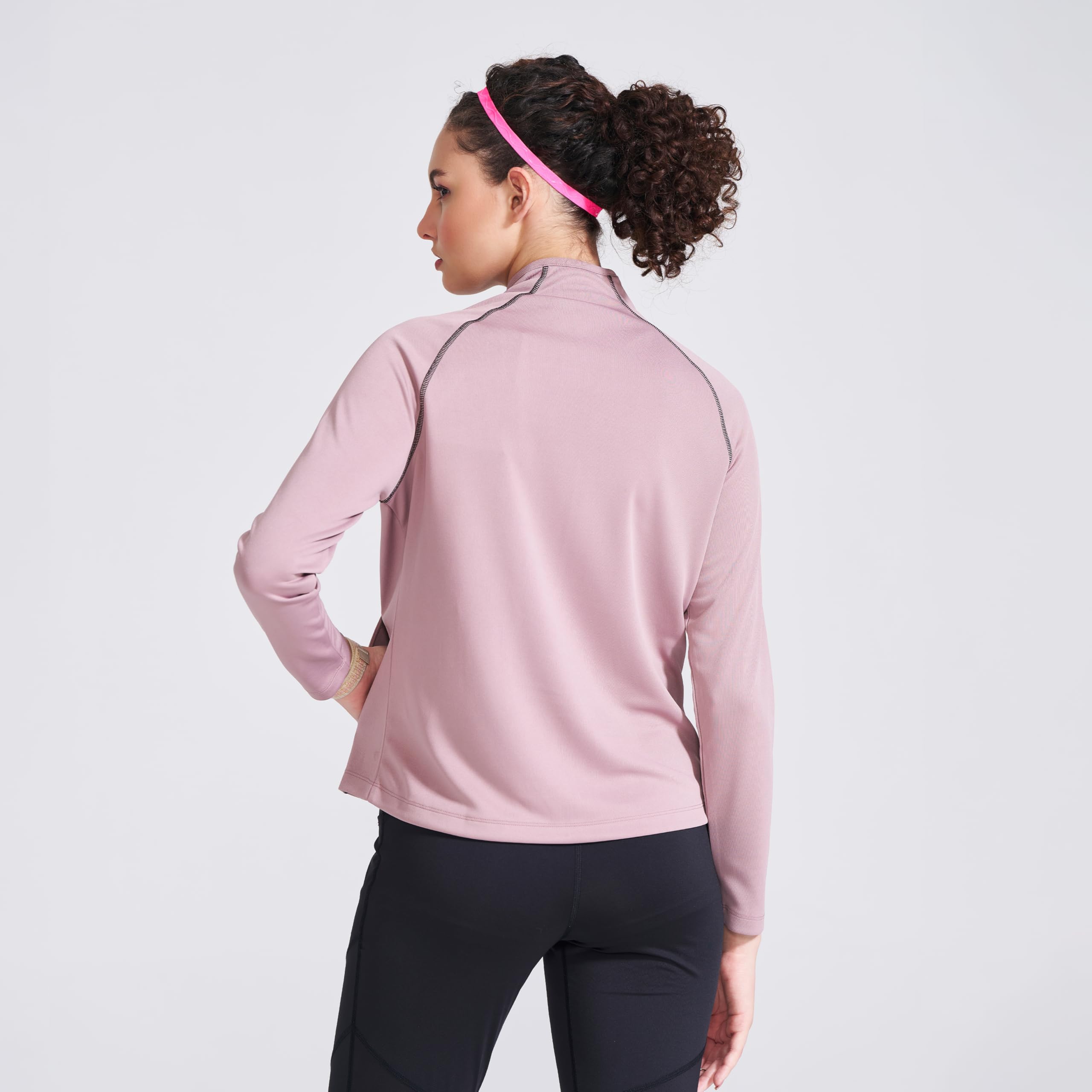 Campus Women Full Zip Dry Fit Track Jacket Mauve 3