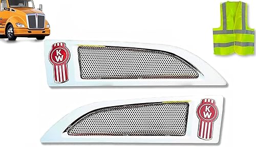 Conjunto de rejilla de ventilación de entrada de aire lateral de capó cromado (lado derecho del pasajero y lado izquierdo del conductor) compatible