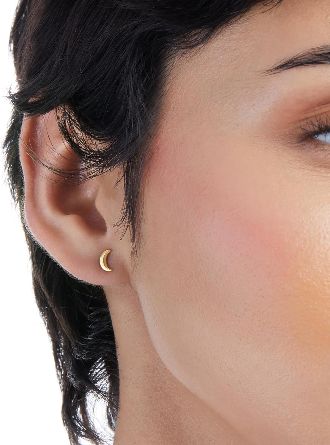 Amazon Essentials Cubic Zirconia Moon and Star Stud Earring Set - Image 4