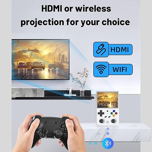 Miniatura 4 de RG353V Consola de juegos portátil RG353V Consola de videojuegos 3.5 "Pantalla IPS Android 11 y sistema Linux RK3566 64bit Reproductor de juegos