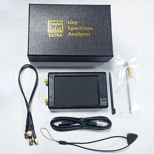 Miniatura 9 de 2023 AURSINC Ultra TinySA Analizador de espectro de 4 pulgadas - Portátil V0451 100kHz-53GHz Analizador de frecuencia  Batería integrada de 3000mAh